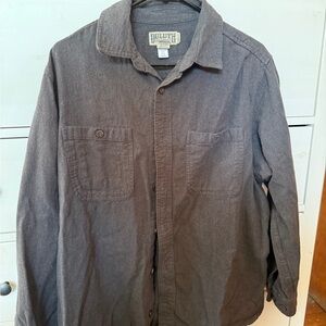 Duluth Trading Co Jacket Gray Snap Button Fleece Lined Barn Coat Mens xl
